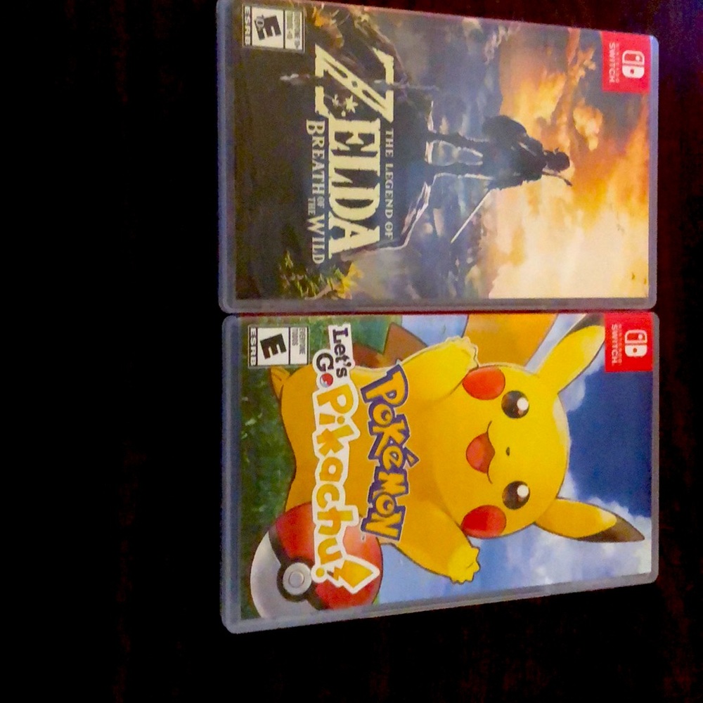 Let’s go Pikachu and breath of the wild by Zelda